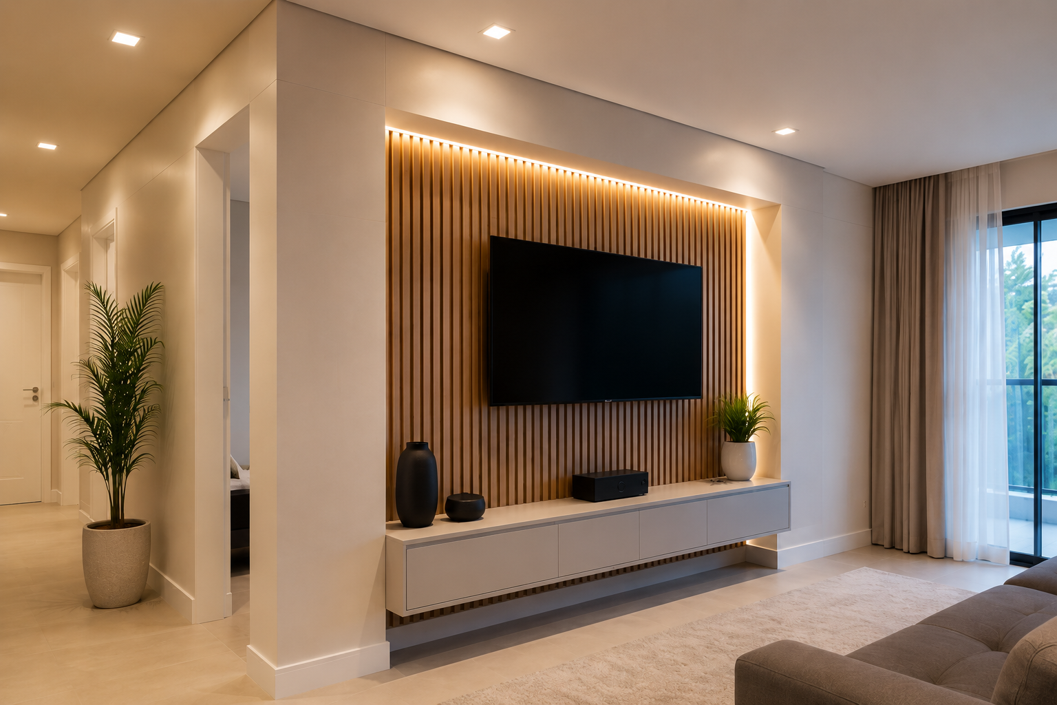 Drywall: o segredo das salas modernas que parecem maiores